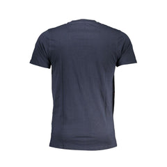 Cavalli Class Blue Cotton T-Shirt Cavalli Class Retail Flare