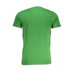 Cavalli Class Green Cotton T-Shirt Cavalli Class Retail Flare
