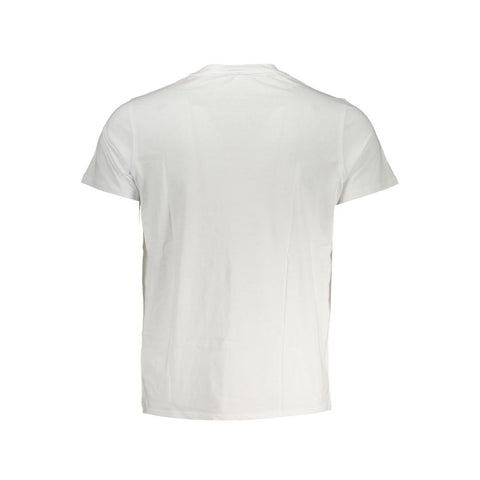 K-WAY Elegant White Cotton T-Shirt with Pocket Detail K-WAY Retail Flare