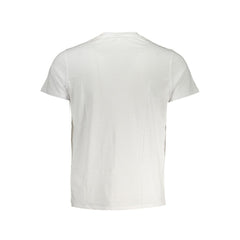 K-WAY Elegant White Cotton T-Shirt with Pocket Detail K-WAY Retail Flare