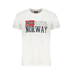 Norway 1963 White Cotton T-Shirt Norway 1963 Retail Flare