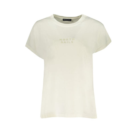 North Sails White Cotton Tops & T-Shirt North Sails Retail Flare