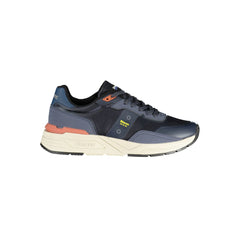 Blauer Blue Polyester Sneaker Blauer Retail Flare