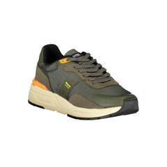Blauer Green Polyester Sneaker Blauer Retail Flare