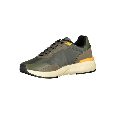Blauer Green Polyester Sneaker Blauer Retail Flare