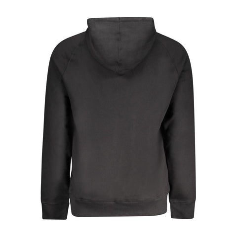 Timberland Black Cotton Mens Sweater with Central Pockets and Zip Timberland Retail Flare