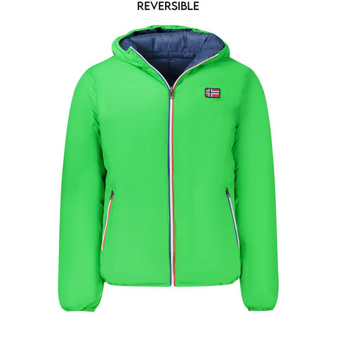Norway 1963 Green Polyamide Men Jacket Norway 1963 Retail Flare