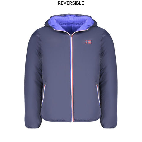 Norway 1963 Blue Polyamide Men Jacket Norway 1963 Retail Flare