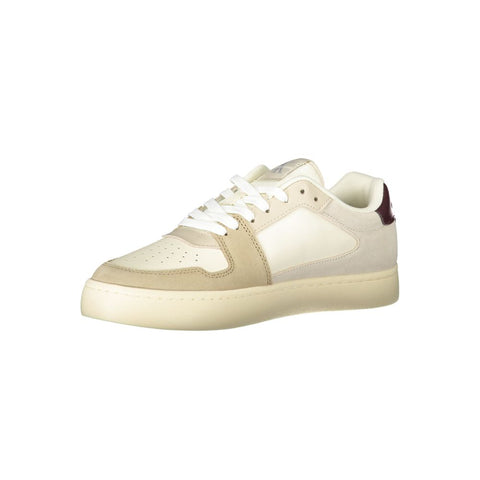 Calvin Klein Beige Polyester Men Sneaker Calvin Klein Retail Flare