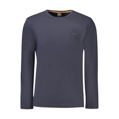 Hugo Boss Blue Cotton Men Sweater Hugo Boss Retail Flare