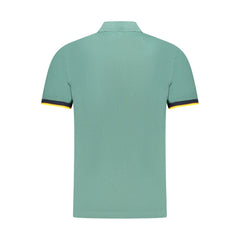 K-WAY Green Cotton Men Polo Shirt K-WAY Retail Flare