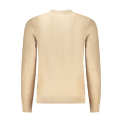 Hugo Boss Beige Cotton Men Sweater Hugo Boss Retail Flare