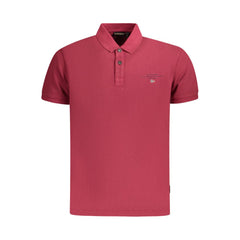 Napapijri Red Cotton Men Polo Shirt Napapijri Retail Flare