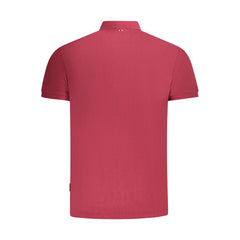 Napapijri Red Cotton Men Polo Shirt Napapijri Retail Flare