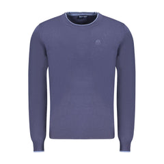 North Sails Blue Cotton Men Sweater North Sails Retail Flare