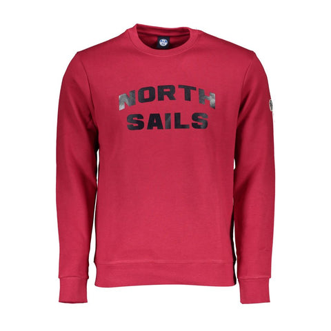 North Sails Red Cotton Men Sweater North Sails Retail Flare