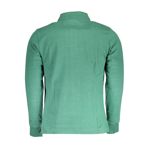 La Martina Green Cotton Men Polo Shirt La Martina Retail Flare