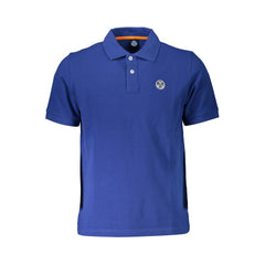 North Sails Blue Cotton Men Polo North Sails Retail Flare