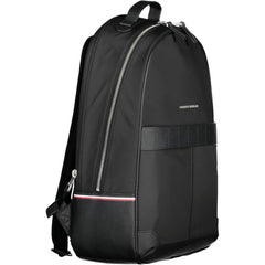 Tommy Hilfiger Black Polyester Men Backpack Tommy Hilfiger Retail Flare