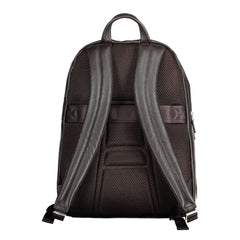 Piquadro Brown Leather Men Backpack Piquadro Retail Flare