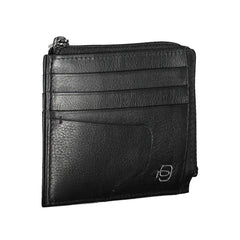 Piquadro Black Leather Men Wallet Piquadro Retail Flare