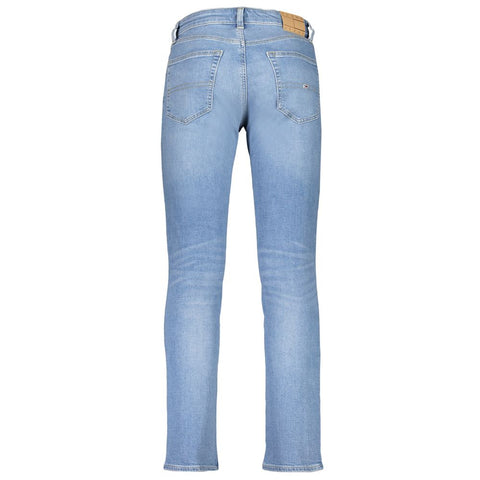 Tommy Hilfiger Light Blue Cotton Jeans & Pant Tommy Hilfiger Retail Flare