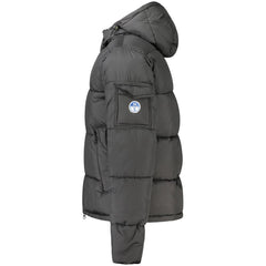 North Sails Black Polyester Men Jacket North Sails Retail Flare