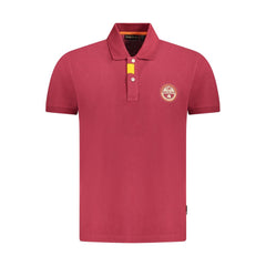 Napapijri Red Cotton Men Polo Shirt Napapijri Retail Flare