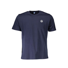 North Sails Blue Cotton Men T-Shirt North Sails Retail Flare