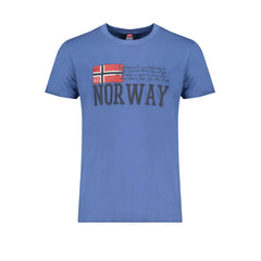Norway 1963 Blue Cotton T-Shirt Norway 1963 Retail Flare