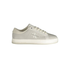 Calvin Klein Gray Leather Mens Sneaker Calvin Klein Retail Flare