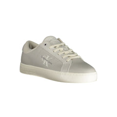 Calvin Klein Gray Leather Mens Sneaker Calvin Klein Retail Flare