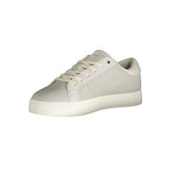 Calvin Klein Gray Leather Mens Sneaker Calvin Klein Retail Flare