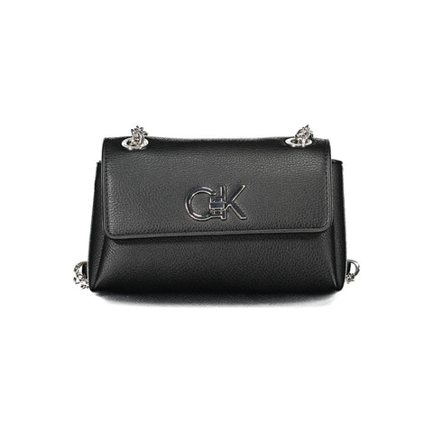 Calvin Klein Black Polyethylene Women Handbag Calvin Klein Retail Flare