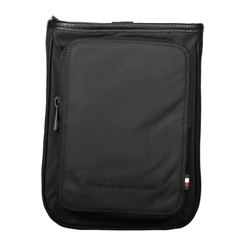 Tommy Hilfiger Black Polyester Men Shoulder Bag Tommy Hilfiger Retail Flare