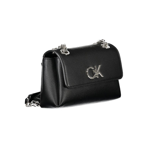 Calvin Klein Black Polyethylene Women Handbag Calvin Klein Retail Flare