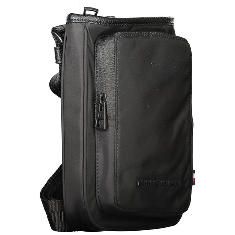 Tommy Hilfiger Black Polyester Men Shoulder Bag Tommy Hilfiger Retail Flare