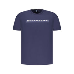 North Sails Blue Cotton Men T-Shirt North Sails Retail Flare