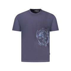 Napapijri Blue Cotton Men T-Shirt Napapijri Retail Flare