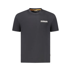 Napapijri Black Cotton Men T-Shirt Napapijri Retail Flare