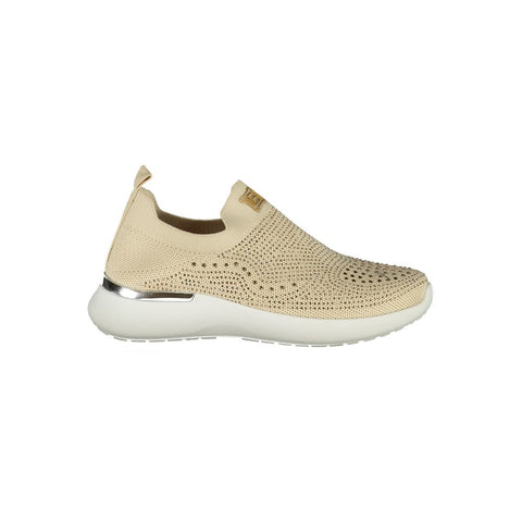 Laura Biagiotti Beige Polyester Women Sneaker Laura Biagiotti Retail Flare