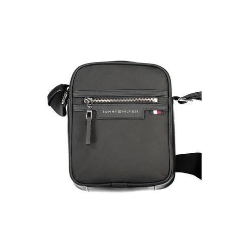 Tommy Hilfiger Black Polyester Shoulder Bag Tommy Hilfiger Retail Flare