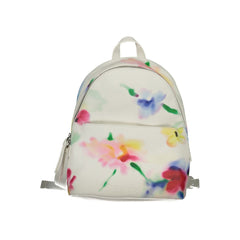 Desigual White Polyester Backpack Desigual Retail Flare