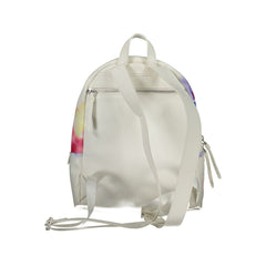 Desigual White Polyester Backpack Desigual Retail Flare