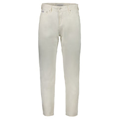 Calvin Klein White Cotton Jeans & Pant Calvin Klein Retail Flare