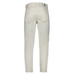 Calvin Klein White Cotton Jeans & Pant Calvin Klein Retail Flare