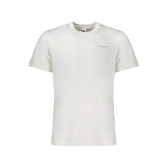 Tommy Hilfiger White Cotton Men T-Shirt Tommy Hilfiger Retail Flare