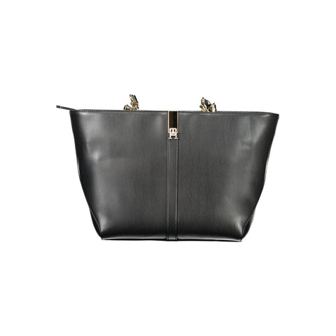 Tommy Hilfiger Black Polyethylene Women Handbag Tommy Hilfiger Retail Flare