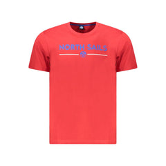 North Sails Red Cotton Men T-Shirt North Sails Retail Flare