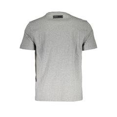Plein Sport Gray Cotton Men T-Shirt Plein Sport Retail Flare
